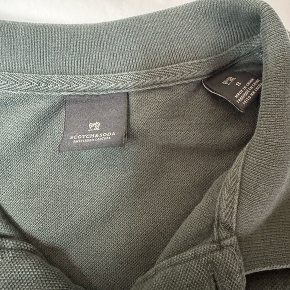 Scotch And Soda Mens Polo Green - Picture 3 of 3